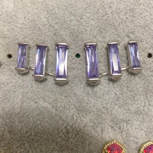 Brooks silver is earring